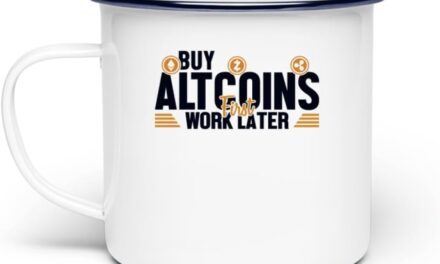 Generisch Buy Altcoins First Work Later Wallet Crypto Kryptowährung – Emaille Tasse -Einheitsgröße-White