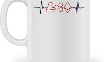 Altcoins Heartbeat Wallet Crypto Kryptowährung – Tasse -M-White