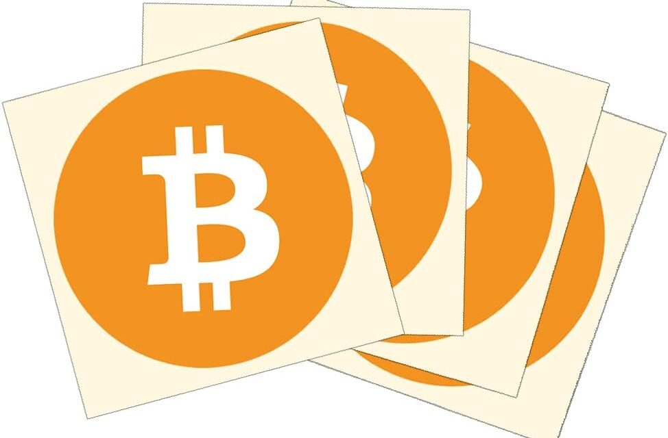 20 Stück – Bitcoin – Aufkleber – Sticker – Crypto – BTC – Kryptowährung – Satoshi – 5cm Durchmesser – rund