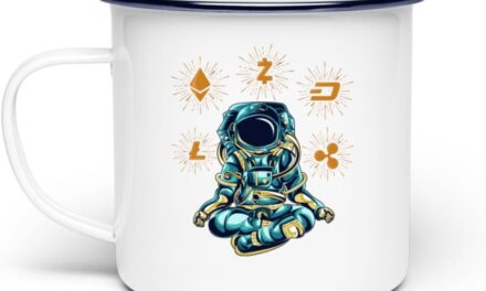 Generisch Altcoins Astronaut Wallet Crypto Kryptowährung – Emaille Tasse -Einheitsgröße-White