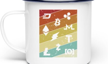 Generisch Retro Wallet Kryptowährung Crypto Trader Altcoins – Emaille Tasse -Einheitsgröße-White