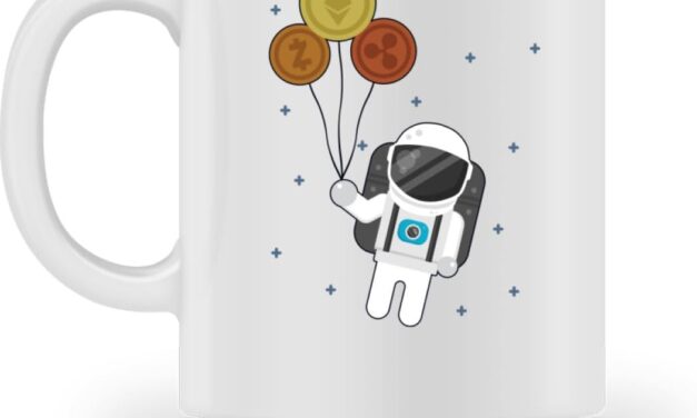 Altcoins Astronaut Crypto Wallet Kryptowährung – Tasse -M-White