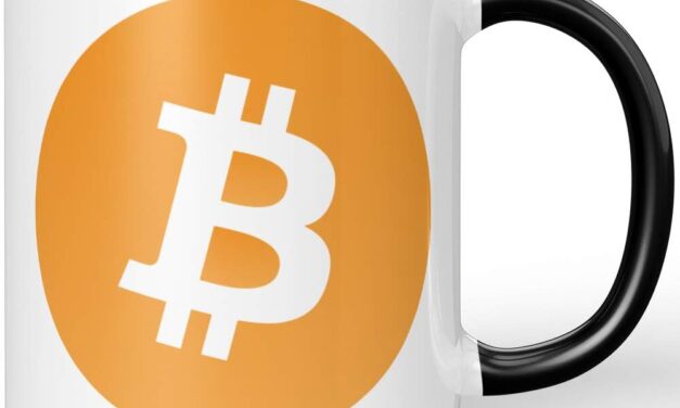 JUNIWORDS Tasse, Bitcoin Logo Symbol (1000272), Wähle Farbe, Schwarz