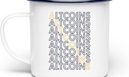 Generisch Altcoins Text Wallet Crypto Kryptowährung – Emaille Tasse -Einheitsgröße-White