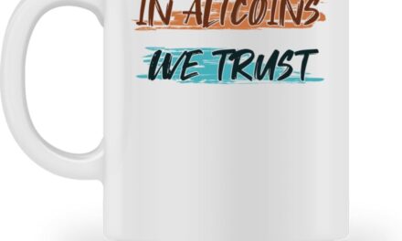 In Altcoins We Trust Crypto Wallet Kryptowährung – Tasse -M-White