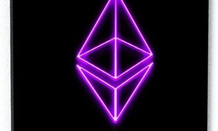 Ethereum Leinwandkunst – Neon Crypto ETH Büro Geld Pop Entrepreneur Home Decor Druck Poster Malerei X-Large 91,4 x 121,9 cm / 3,8 cm | Sense Leinwand