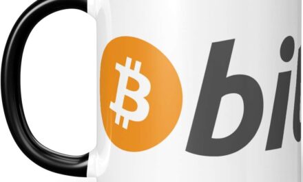 JUNIWORDS Tasse, Bitcoin Logo Symbol (1000273), Wähle Farbe, Schwarz