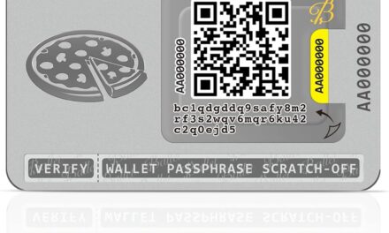 Ballet 2-Pack REAL Pizza – Die einfachste Crypto Cold Storage – Diskrete Hardware-Wallet für Kryptowährungen wie Bitcoin, Ethereum, XRP, Litecoin und mehr als 200 weitere Kryptowährungen