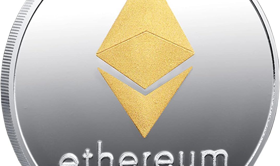 QUEAMBLER Ethereum ETH Coin Gedenkmünze, physische kryptografische Blockchain zur sicheren Speicherung von Krypto-Krypto Offline Ethereum