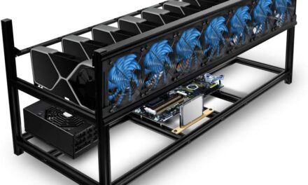 Kingwin Miner Rig Case W/6 oder 8 GPU Mining Stapelbarer Rahmen Expert Crypto Mining Rack für Ethereum Classic, Flux, Ergo,Luftkonvektion zur Verbesserung der GPU Kryptowährung, Testbank PC Gehäuse