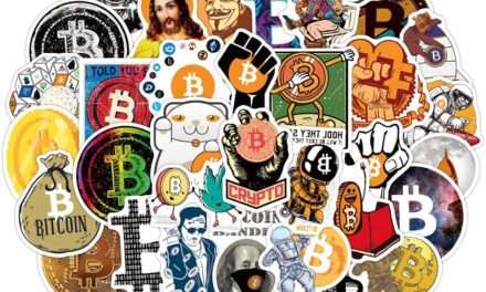 50 Stück Bitcoin Aufkleber Virtuelle Währung Kryptowährung Top Stickers Set für Auto Laptop Telefon Gitarre Skateboard Motorrad Fahrrad,Vinyl Wasserdicht Stickers für Kinder Jugendliche