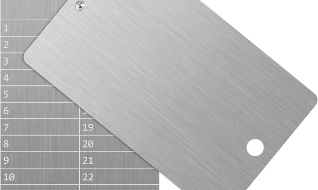 Stahl Bitcoin Geldbörse, Kryptowährung Brieftasche für Hardware Cold Wallet Backup, Bitcoin Crypto Cryptocurrency Seed Storage Kompatibel mit der gesamten BIP39-Hardware(2 Stück)